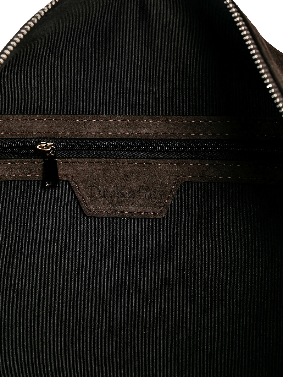 Женская сумка Dr. Koffer из натуральной кожи коричневая