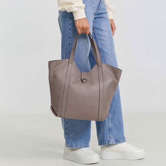 Женская сумка Dr. Koffer из натуральной кожи розовая