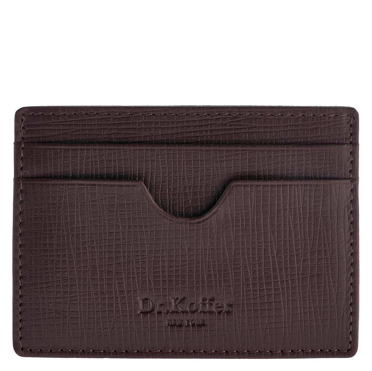 Кредитница Dr.Koffer из натуральной кожи коричневая