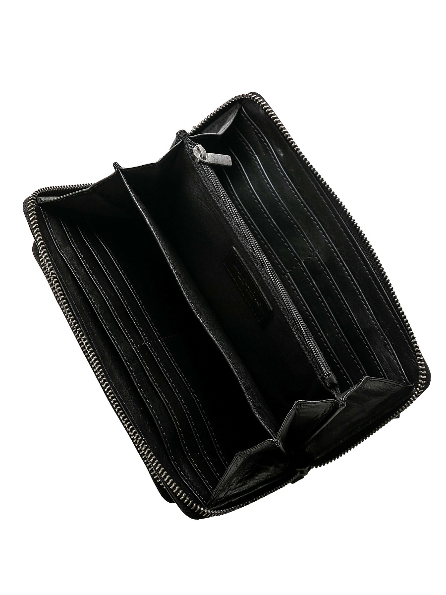 Портмоне Dr.Koffer из натуральной кожи черное