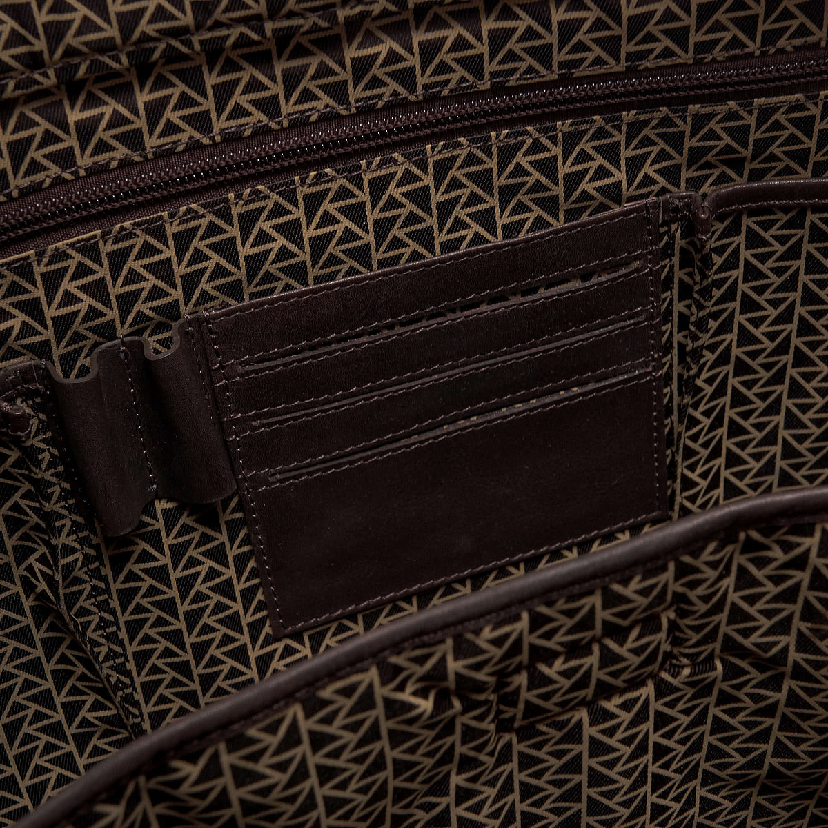 Деловая сумка Dr.Koffer из натуральной кожи темно-коричневая