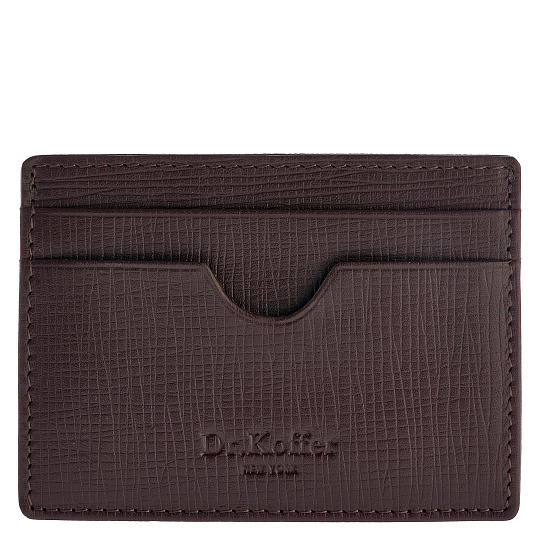 Кредитница Dr.Koffer из натуральной кожи коричневая