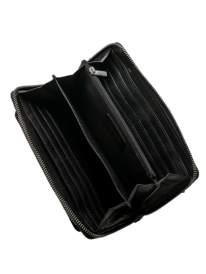 Портмоне Dr.Koffer из натуральной кожи черное