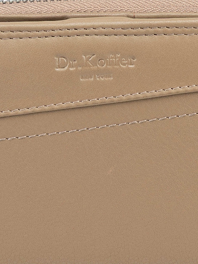 Кошелек Dr.Koffer из натуральной кожи бежевый