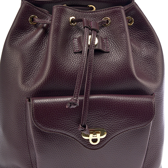 Рюкзак Dr. Koffer из натуральной кожи фиолетовый