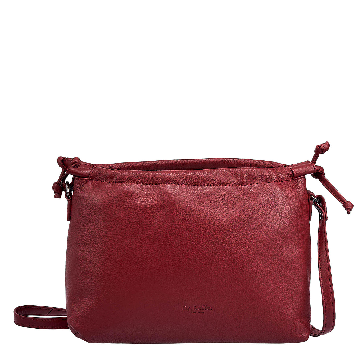 Женская сумка Dr. Koffer из натуральной кожи бордовая
