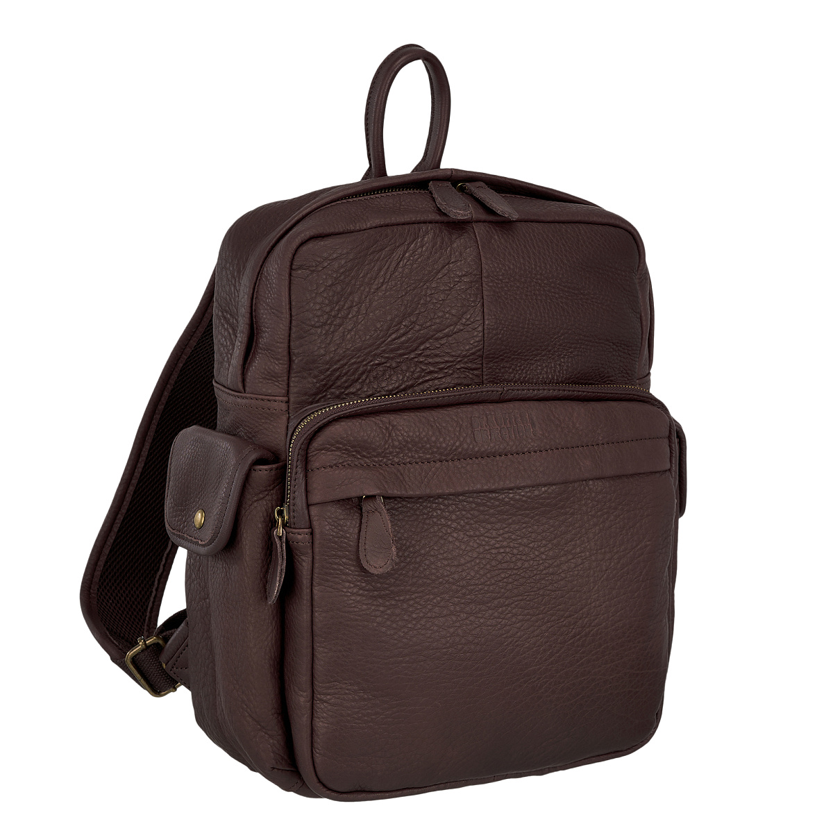 Рюкзак Dr.Koffer из натуральной кожи темно-коричневый
