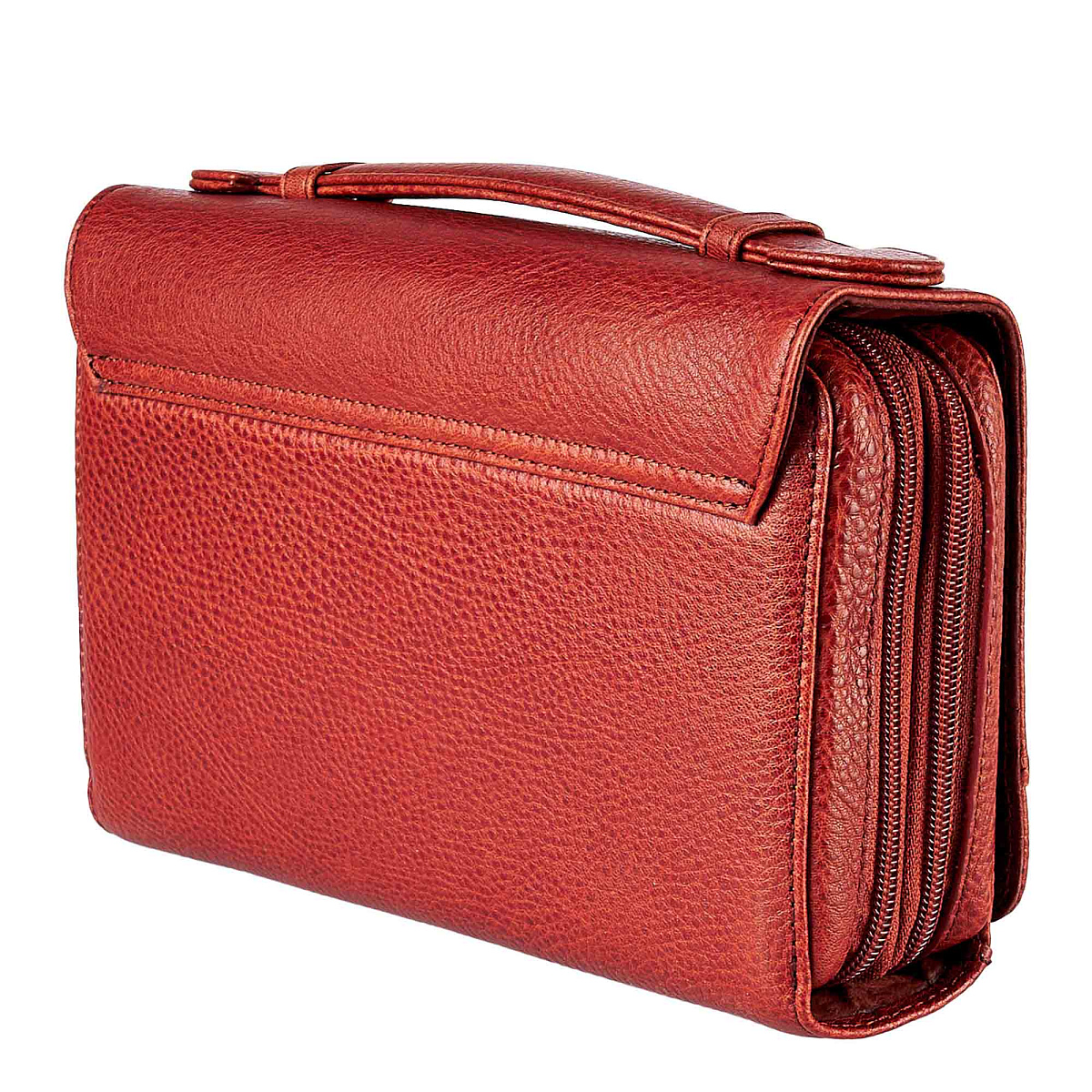 Сумка барсетка из натуральной кожи Dr. Koffer коричневая