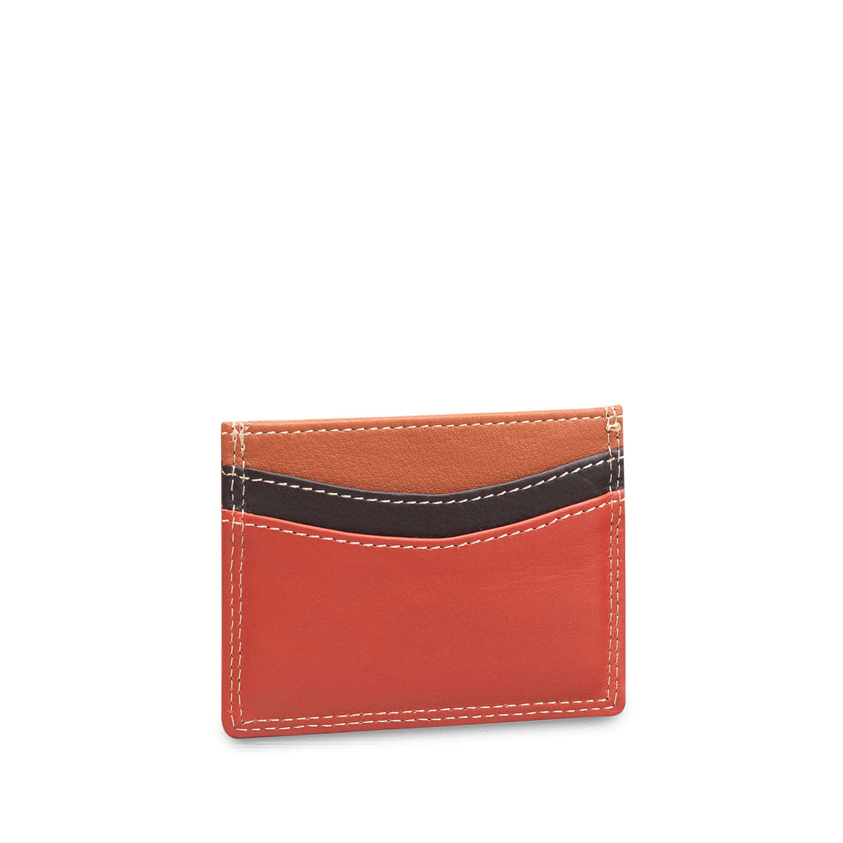 Кредитница Dr.Koffer из натуральной кожи оранжевая