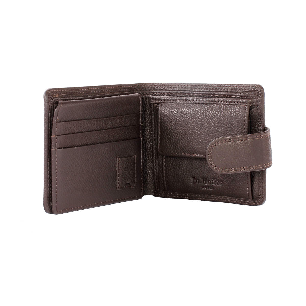 Портмоне Dr.Koffer из натуральной кожи коричневое