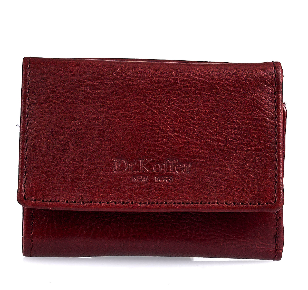 Портмоне Dr.Koffer из натуральной кожи бордовый