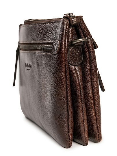 Сумка через плечо Dr.Koffer из натуральной кожи коричневая