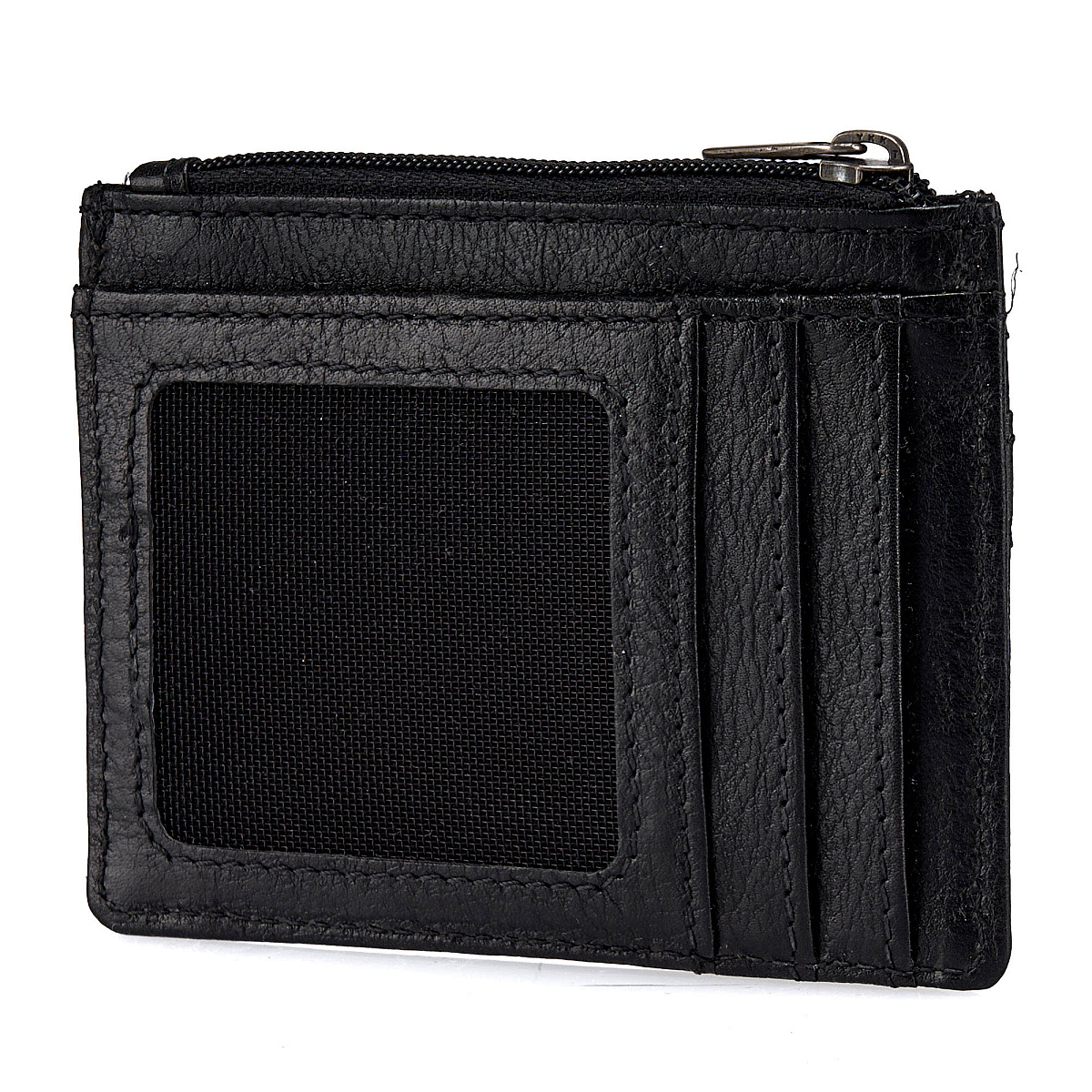 Кредитница Dr.Koffer из натуральной кожи черная