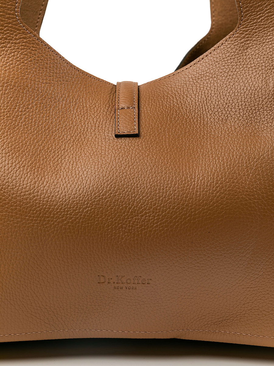 Женская сумка Dr.Koffer из натуральной кожи коричневая