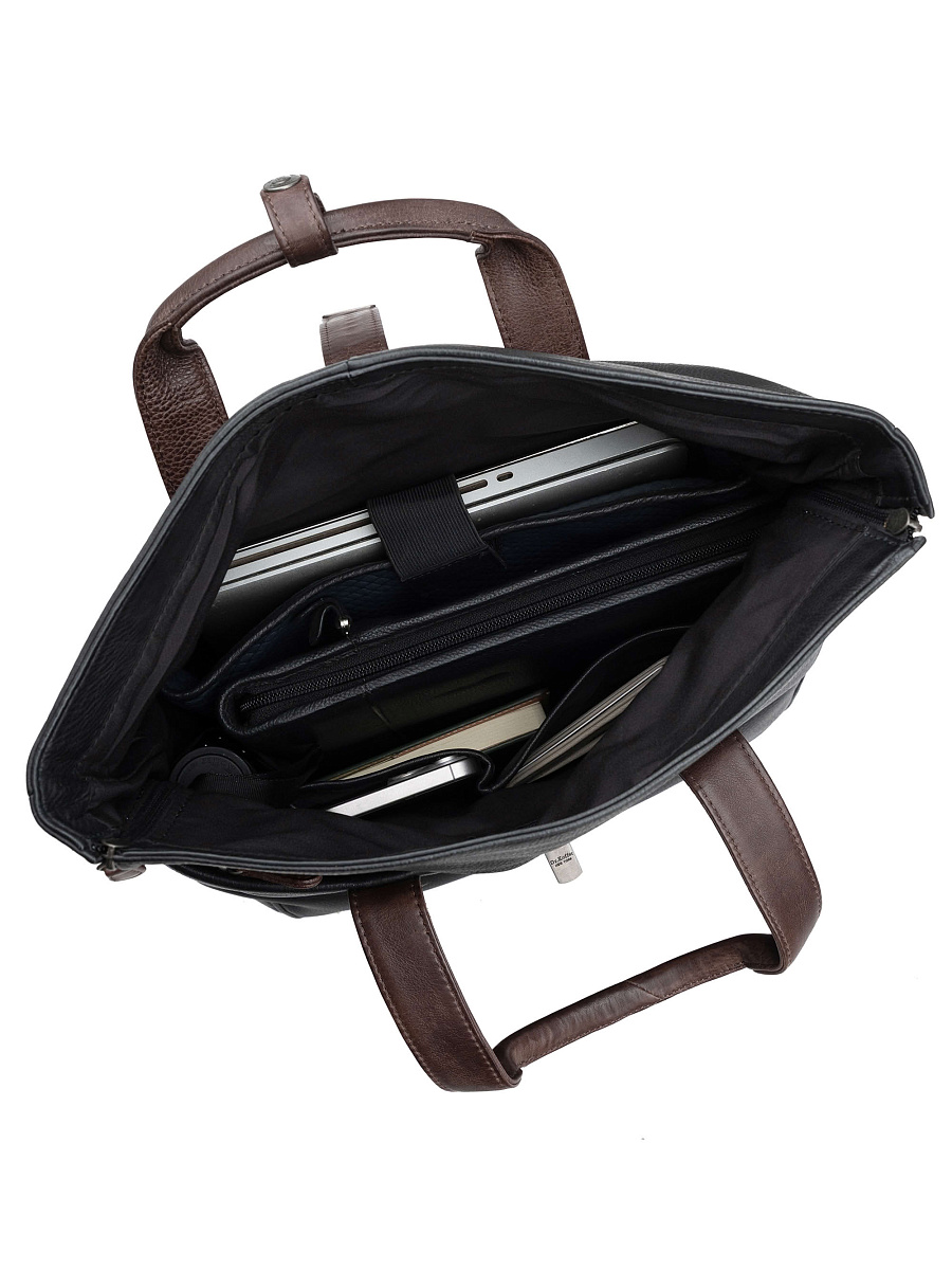 Рюкзак Dr. Koffer из натуральной кожи черный