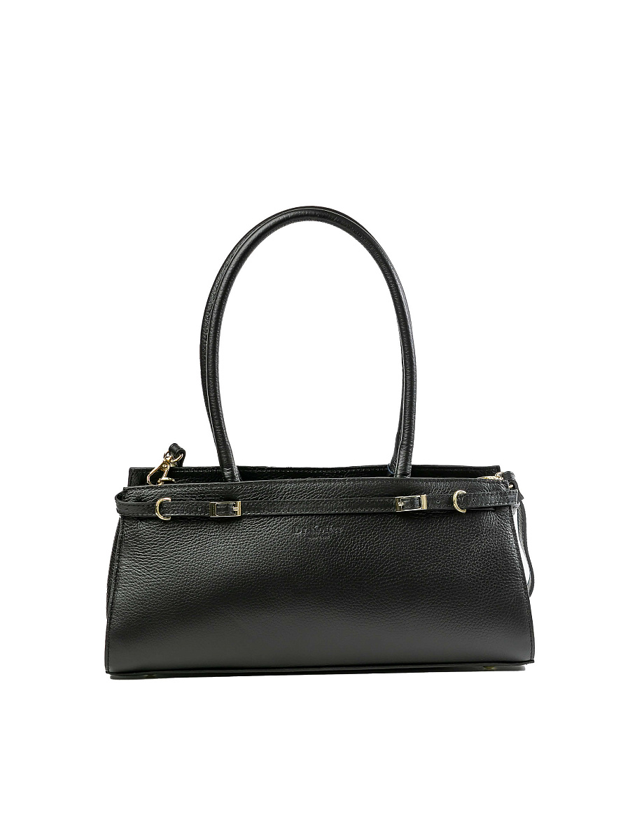 Женская сумка Dr.Koffer из натуральной кожи черная