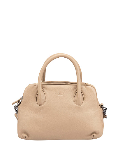 Женская сумка Dr.Koffer из натуральной кожи бежевая
