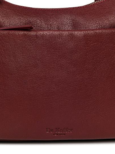 Женская сумка Dr.Koffer из натуральной кожи бордовая