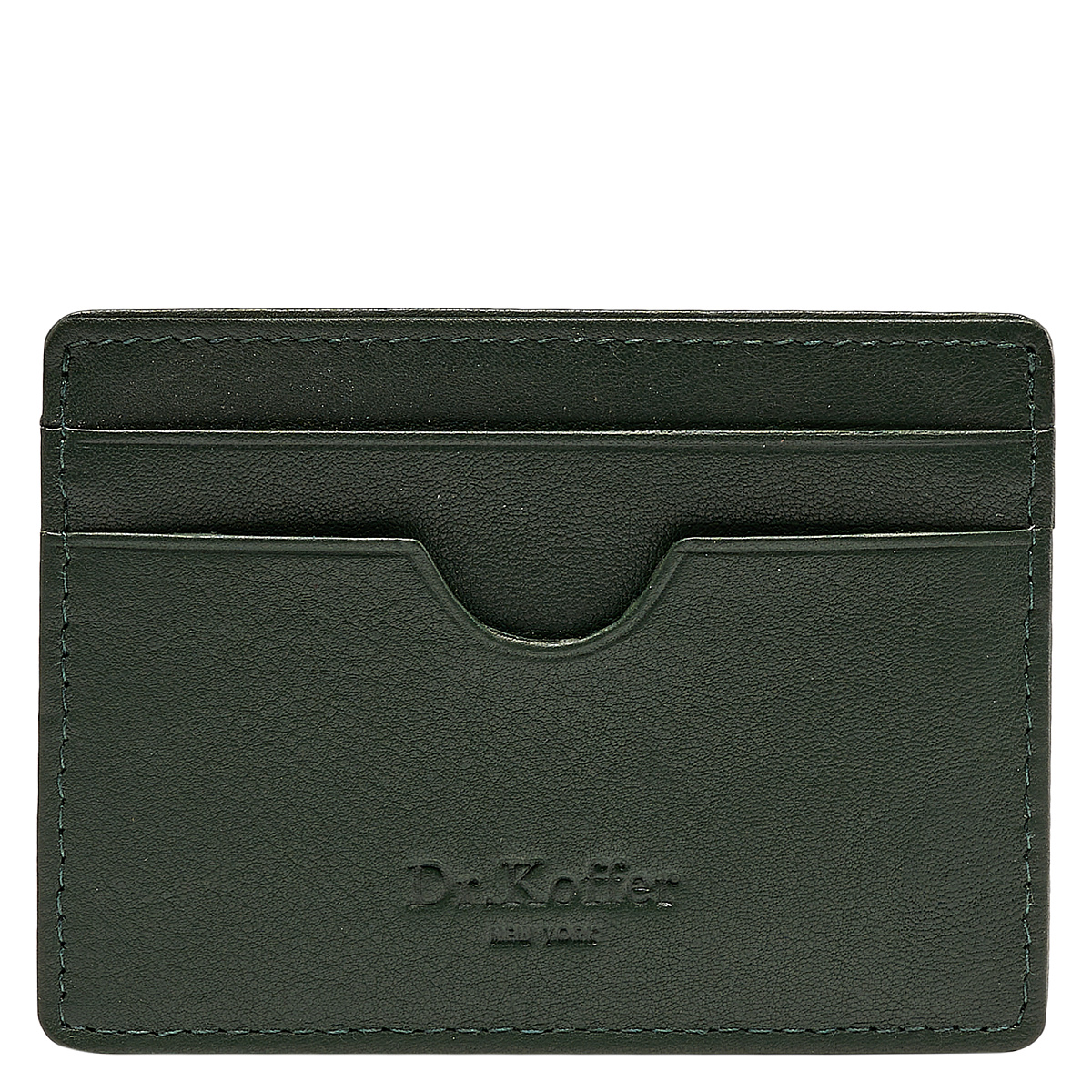 Кредитница Dr.Koffer из натуральной кожи зеленая