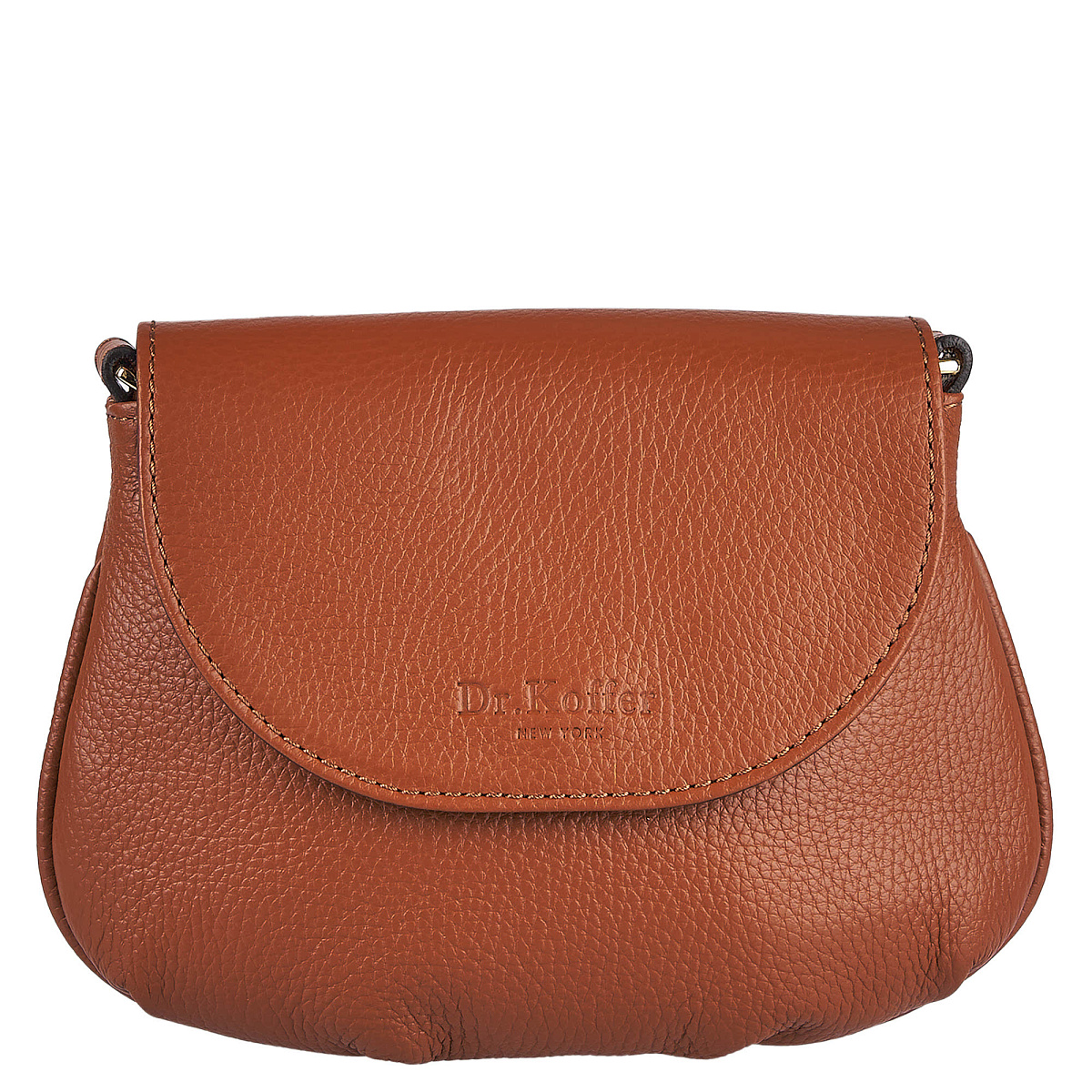 Женская сумка Dr. Koffer из натуральной кожи коричневая
