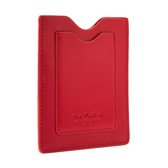Кредитница Dr.Koffer из натуральной кожи красная