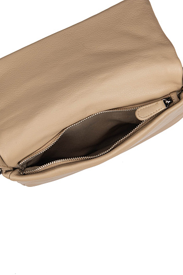 Женская сумка Dr.Koffer из натуральной кожи бежевая