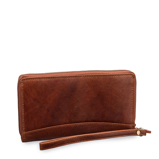 Портмоне Dr.Koffer из натуральной кожи светло-коричневое