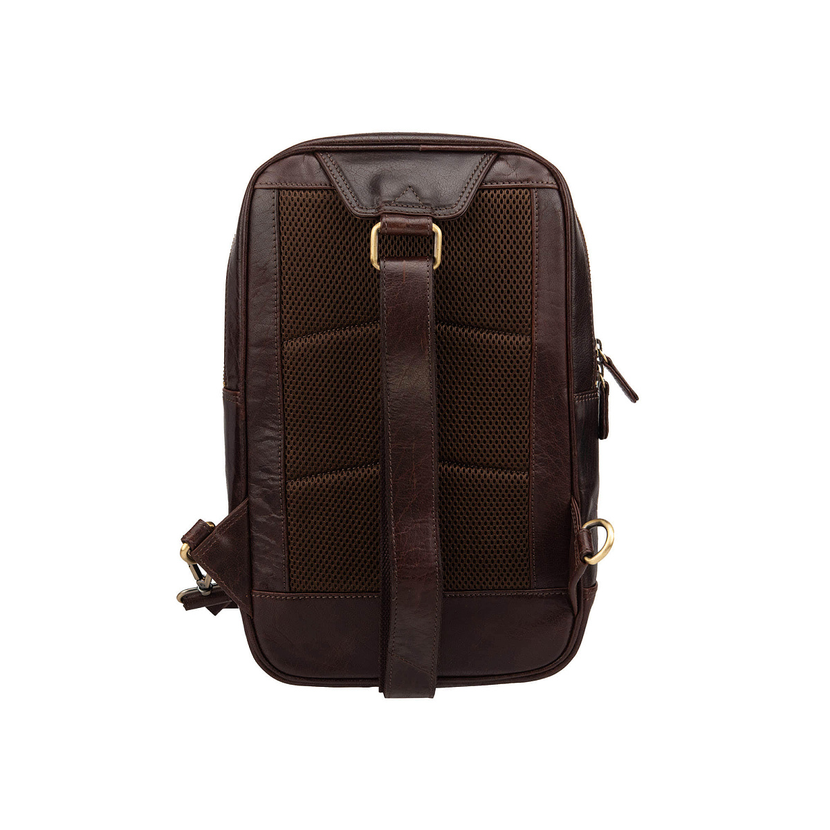Рюкзак Dr.Koffer из натуральной кожи темно-коричневый