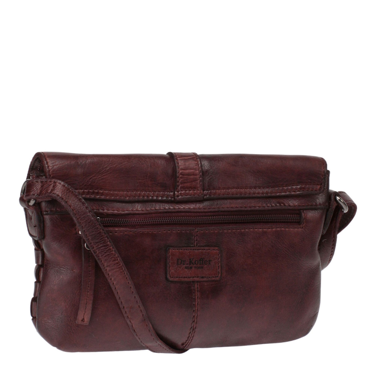 Сумка через плечо Dr.Koffer из натуральной кожи коричневая