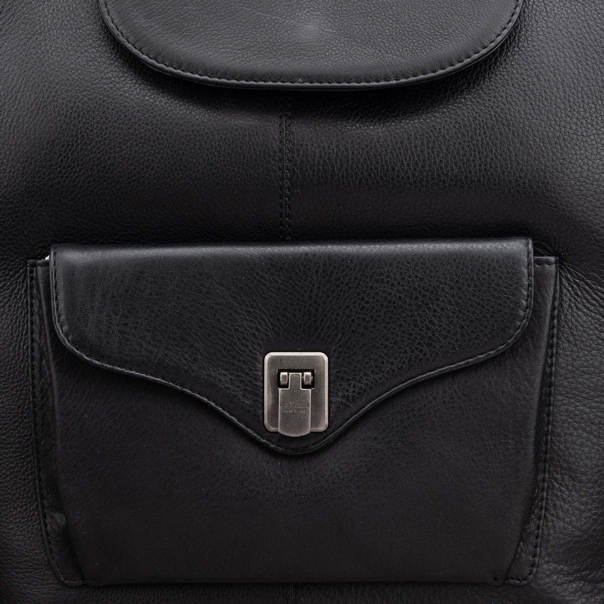 Рюкзак Dr.Koffer из натуральной кожи черный