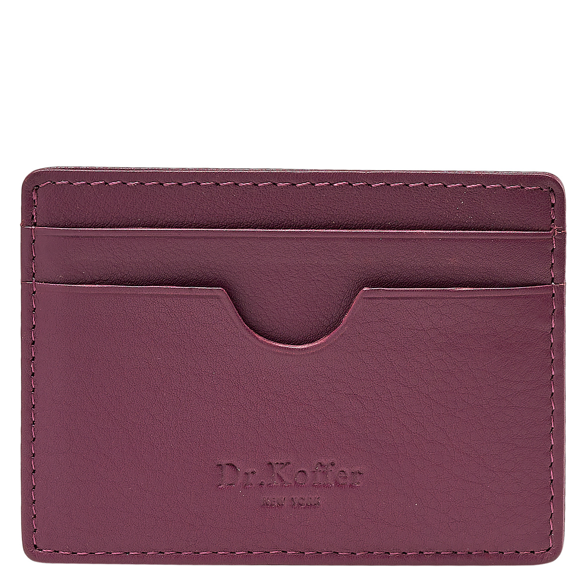 Кредитница Dr.Koffer из натуральной кожи розовая
