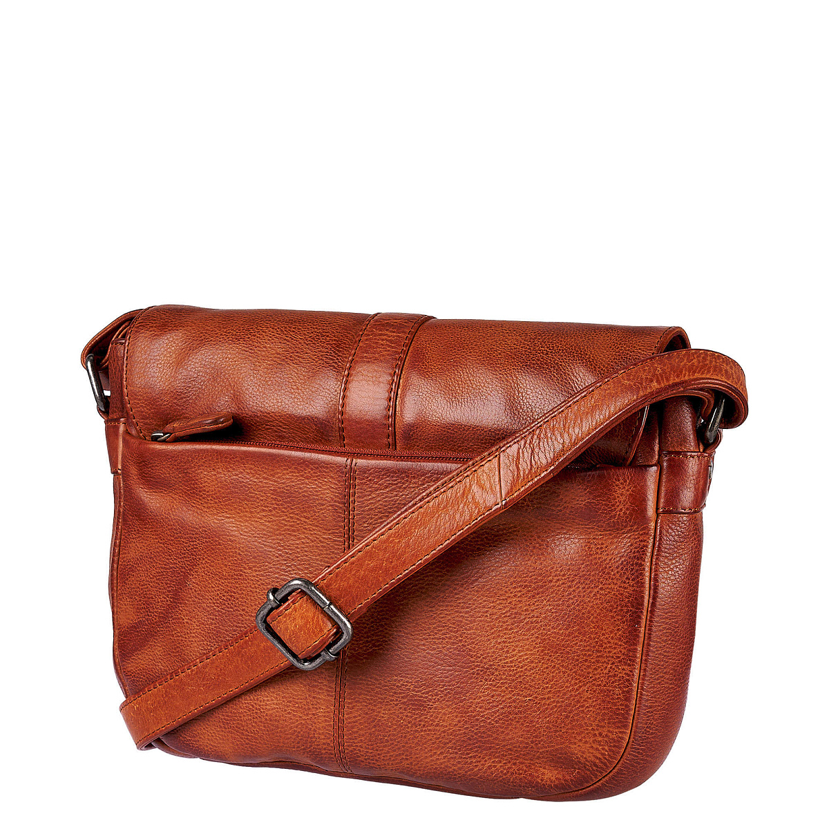 Сумка через плечо Dr.Koffer из натуральной кожи коричневая