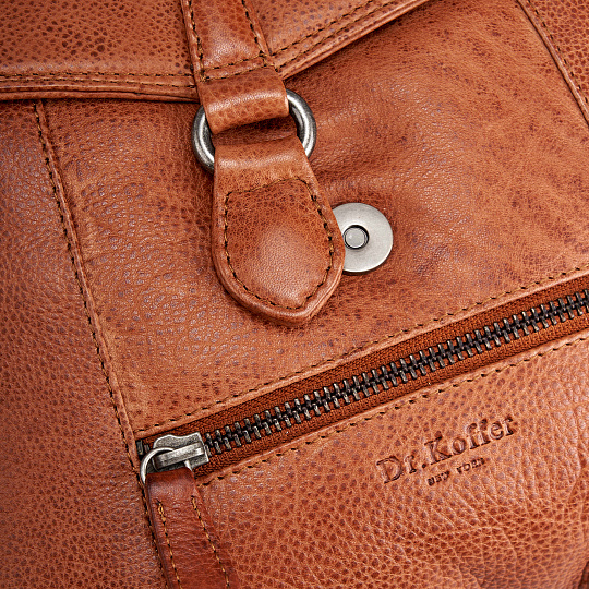 Рюкзак Dr.Koffer из натуральной кожи светло-коричневый