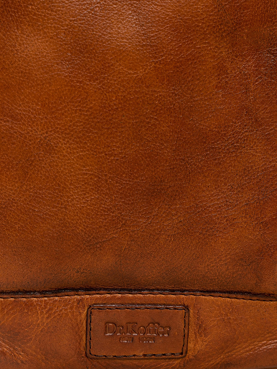 Рюкзак Dr.Koffer из натуральной кожи светло-коричневый