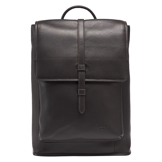 Рюкзак Dr.Koffer из натуральной кожи темно-коричневый