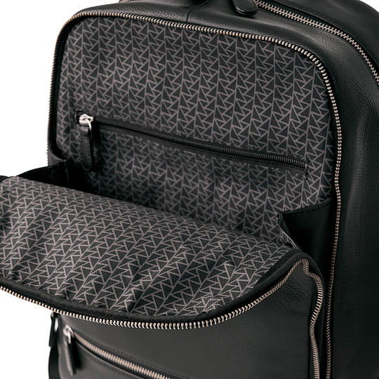 Рюкзак Dr.Koffer из натуральной кожи черный