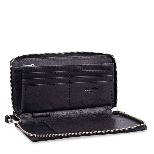 Портмоне Dr.Koffer из натуральной кожи черное