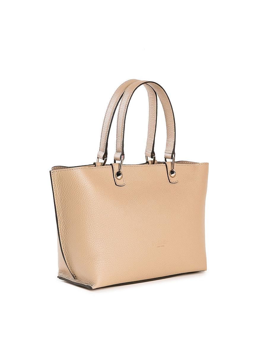 Женская сумка Dr. Koffer из натуральной кожи бежевая