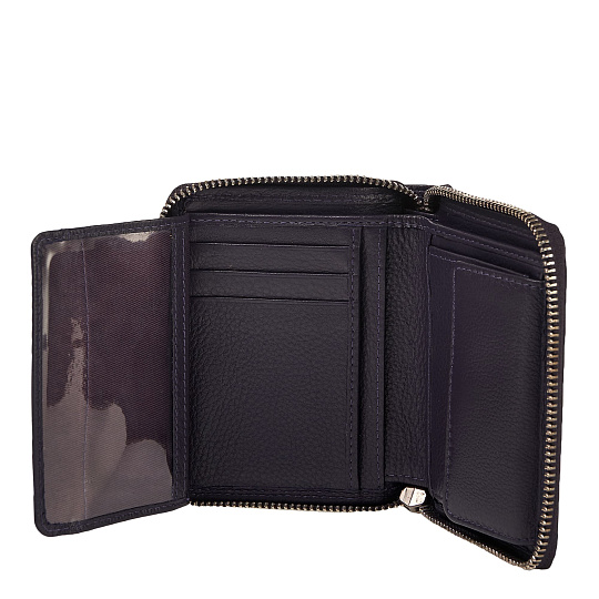 Портмоне Dr.Koffer из натуральной кожи фиолетовое