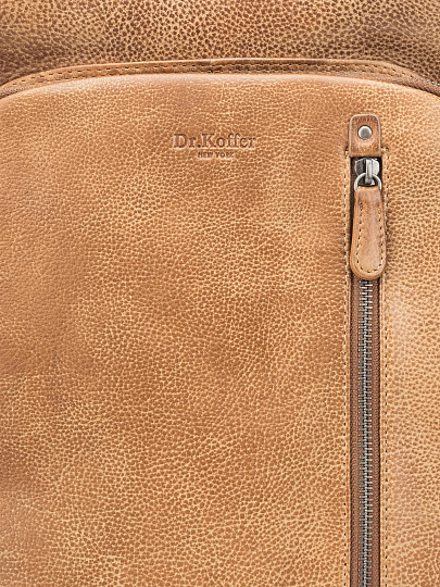 Рюкзак Dr. Koffer из натуральной кожи коричневый