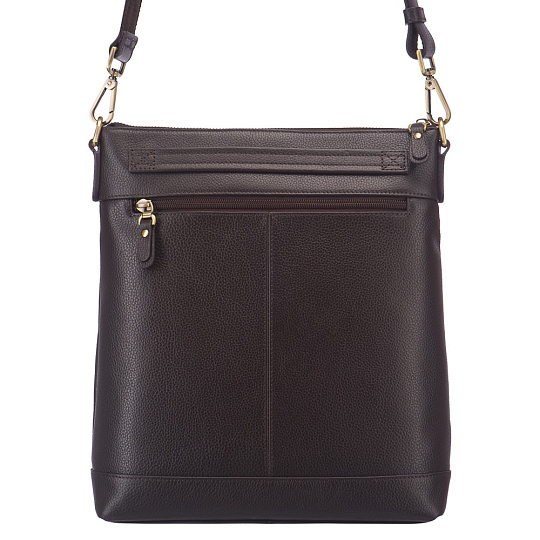 Сумка через плечо Dr.Koffer из натуральной кожи коричневая