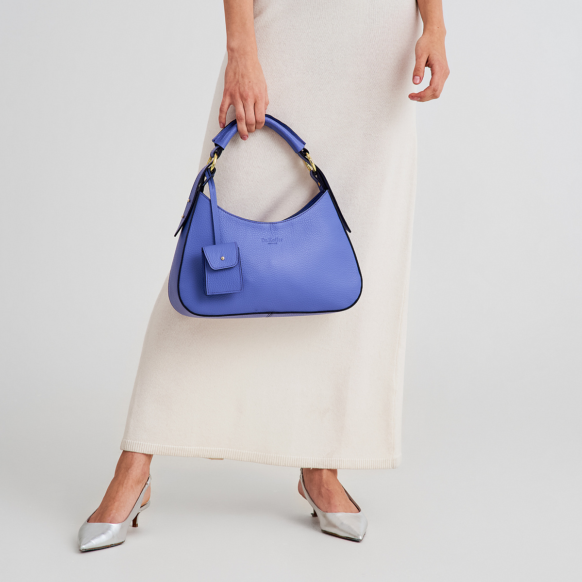 Женская сумка Dr. Koffer из натуральной кожи фиолетовая