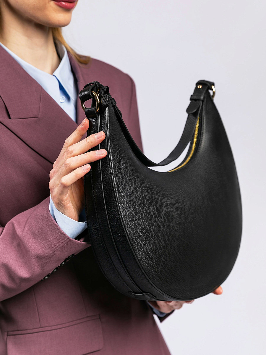 Женская сумка Dr. Koffer из натуральной кожи черная