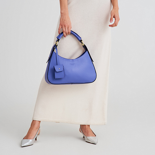 Женская сумка Dr. Koffer из натуральной кожи фиолетовая