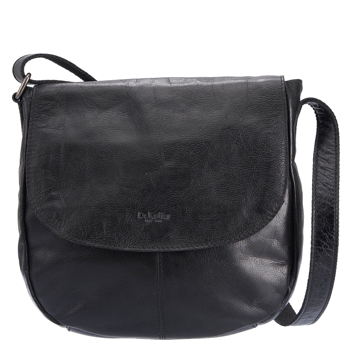 Женская сумка Dr.Koffer из натуральной кожи чёрная