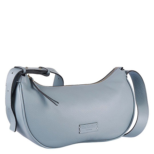 Женская сумка Dr. Koffer из натуральной кожи голубая