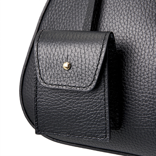 Женская сумка Dr. Koffer из натуральной кожи черная