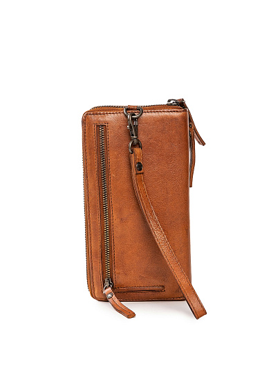 Портмоне Dr.Koffer из натуральной кожи светло-коричневое