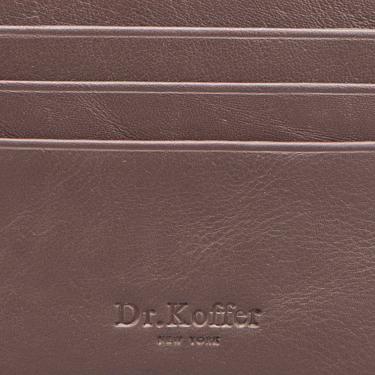 Кредитница Dr.Koffer из натуральной кожи коричневая
