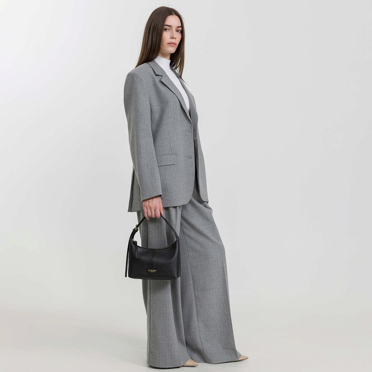 Женская сумка  Dr. Koffer из натуральной кожи черная